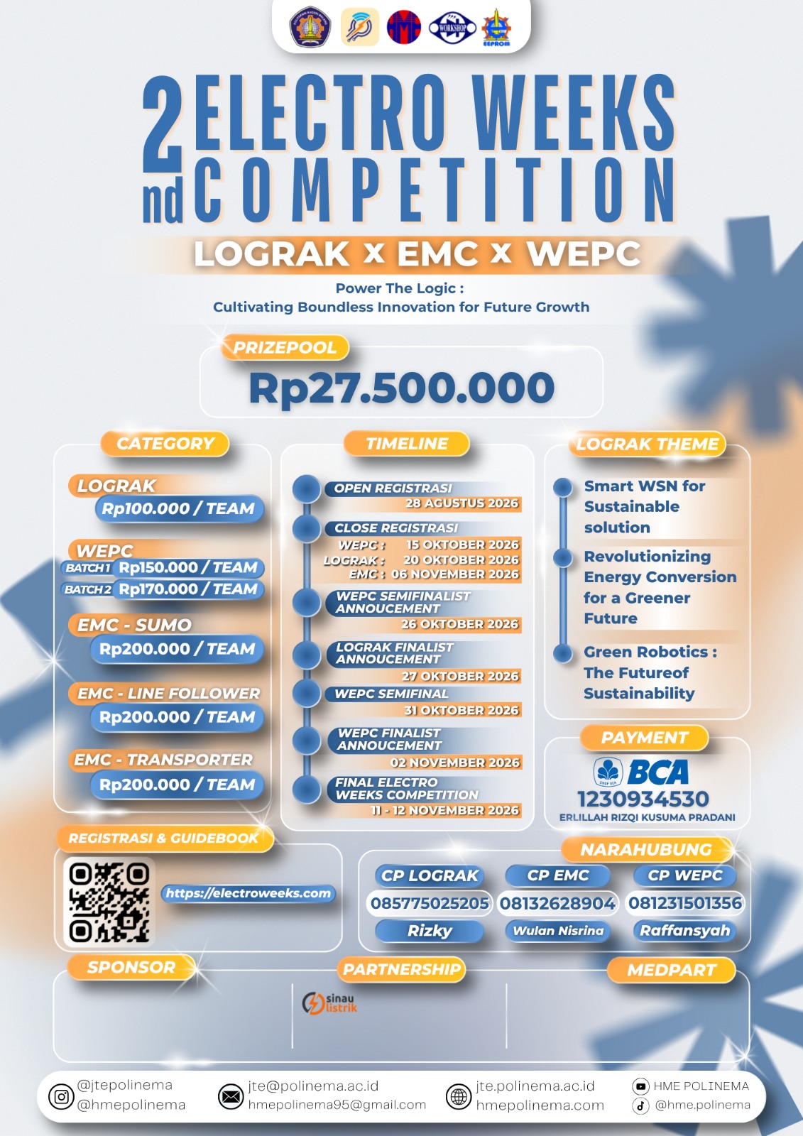 Poster 2nd Electro Weeks Competition